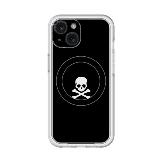 スリムプロテクションプレミアムケース with MagSafe［ スカル - Black ］