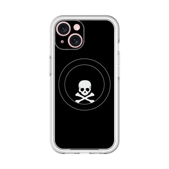 スリムプロテクションプレミアムケース with MagSafe［ スカル - Black ］