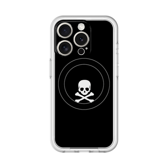スリムプロテクションプレミアムケース with MagSafe［ スカル - Black ］