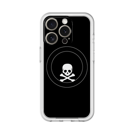 スリムプロテクションプレミアムケース with MagSafe［ スカル - Black ］