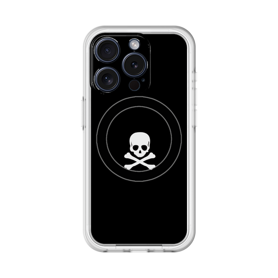 スリムプロテクションプレミアムケース with MagSafe［ スカル - Black ］