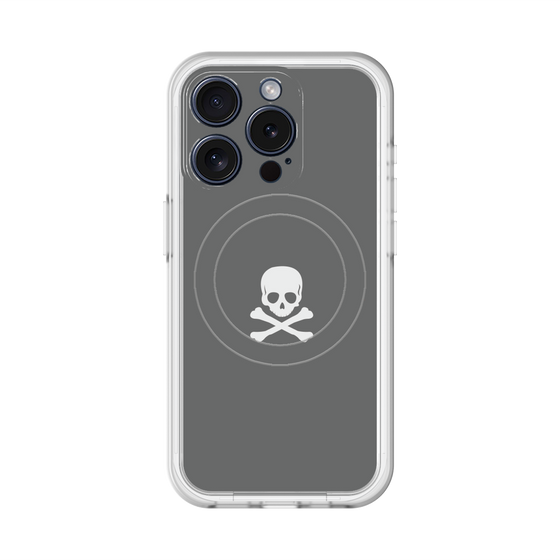 スリムプロテクションプレミアムケース with MagSafe［ スカル - Gray ］