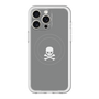 スリムプロテクションプレミアムケース with MagSafe［ スカル - Gray ］