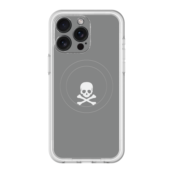 スリムプロテクションプレミアムケース with MagSafe［ スカル - Gray ］