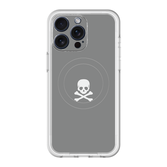 スリムプロテクションプレミアムケース with MagSafe［ スカル - Gray ］