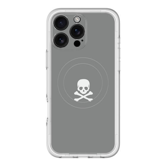 スリムプロテクションプレミアムケース with MagSafe［ スカル - Gray ］