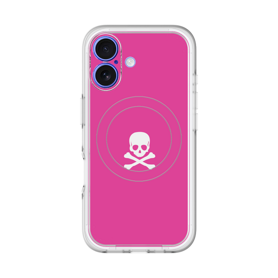 スリムプロテクションプレミアムケース with MagSafe［ スカル - Pink ］
