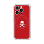 スリムプロテクションプレミアムケース with MagSafe［ スカル - Red ］