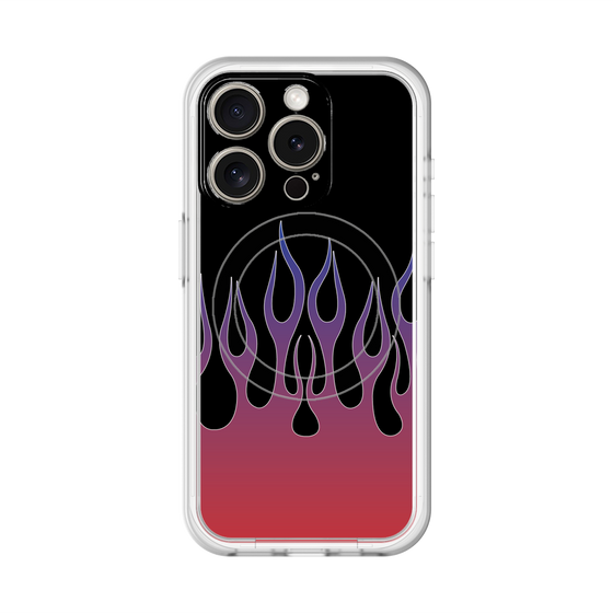 スリムプロテクションプレミアムケース with MagSafe［ 炎 - Red ］