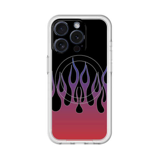 スリムプロテクションプレミアムケース with MagSafe［ 炎 - Red ］