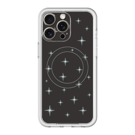 スリムプロテクションプレミアムケース with MagSafe［ Glitter - Black ］