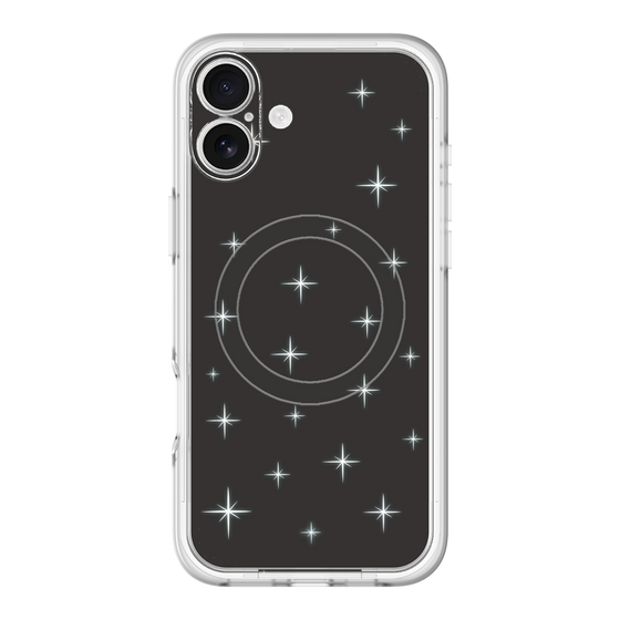 スリムプロテクションプレミアムケース with MagSafe［ Glitter - Black ］