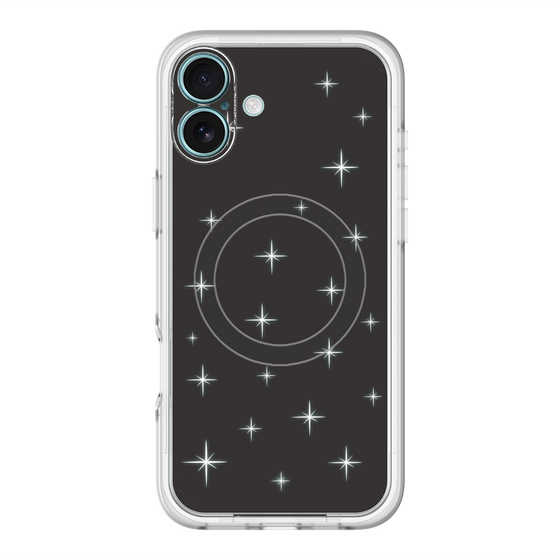 スリムプロテクションプレミアムケース with MagSafe［ Glitter - Black ］