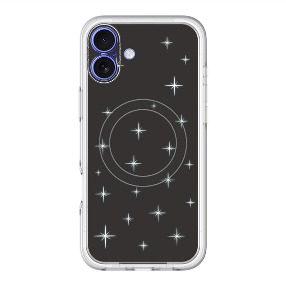 スリムプロテクションプレミアムケース with MagSafe［ Glitter - Black ］