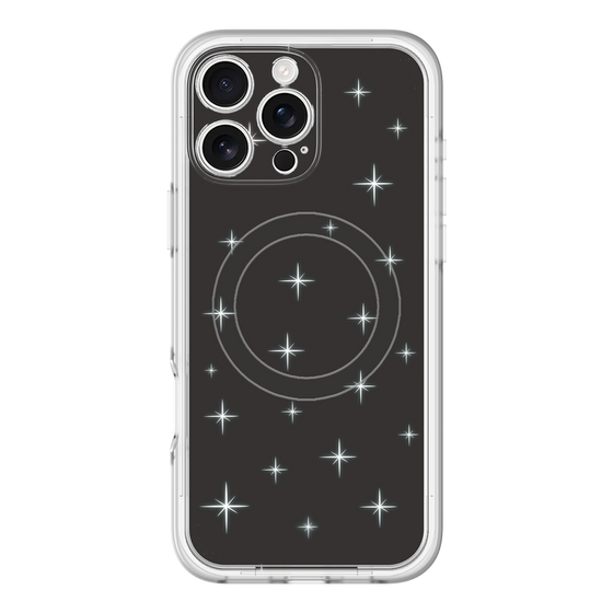 スリムプロテクションプレミアムケース with MagSafe［ Glitter - Black ］