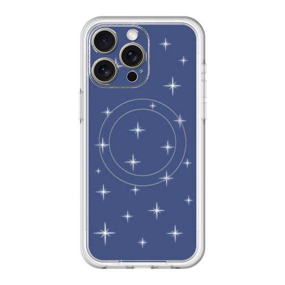 スリムプロテクションプレミアムケース with MagSafe［ Glitter - Blue ］