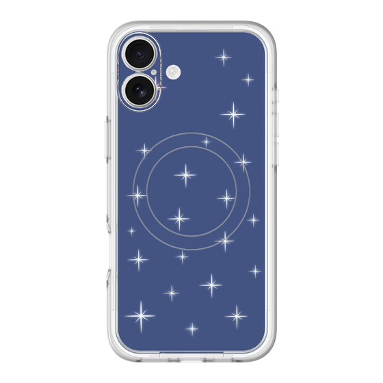 スリムプロテクションプレミアムケース with MagSafe［ Glitter - Blue ］