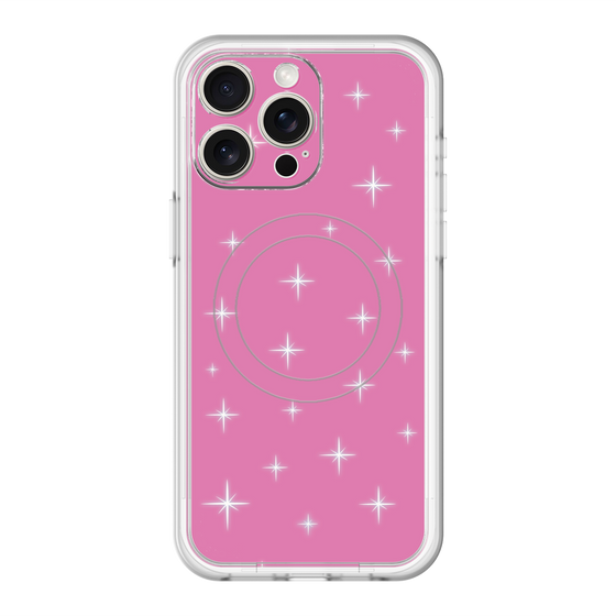 スリムプロテクションプレミアムケース with MagSafe［ Glitter - Pink ］