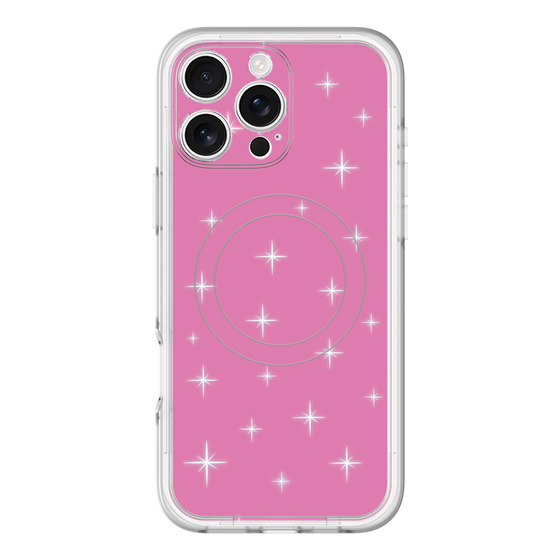 スリムプロテクションプレミアムケース with MagSafe［ Glitter - Pink ］