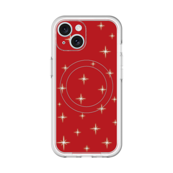 スリムプロテクションプレミアムケース with MagSafe［ Glitter - Red ］
