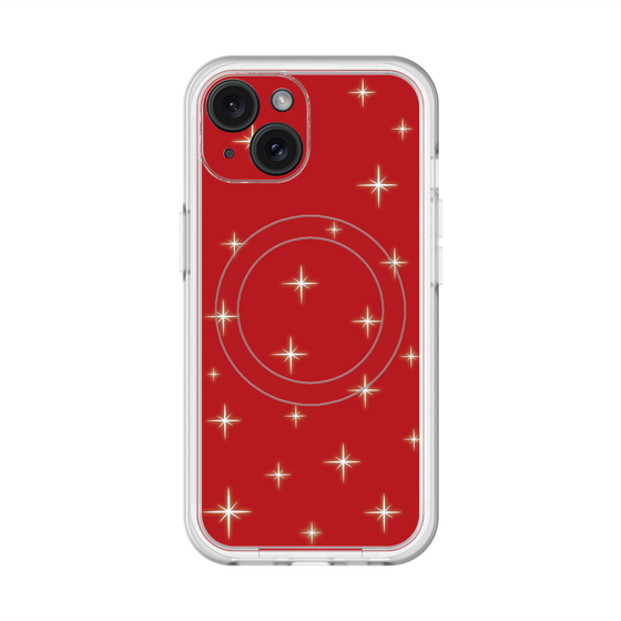 スリムプロテクションプレミアムケース with MagSafe［ Glitter - Red ］