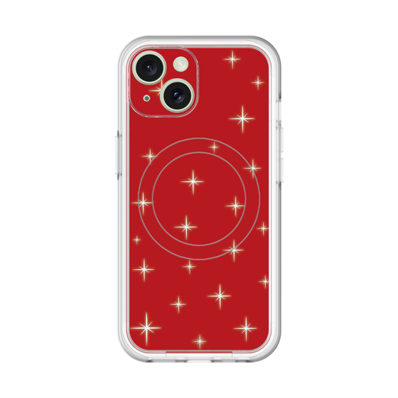 スリムプロテクションプレミアムケース with MagSafe［ Glitter - Red ］
