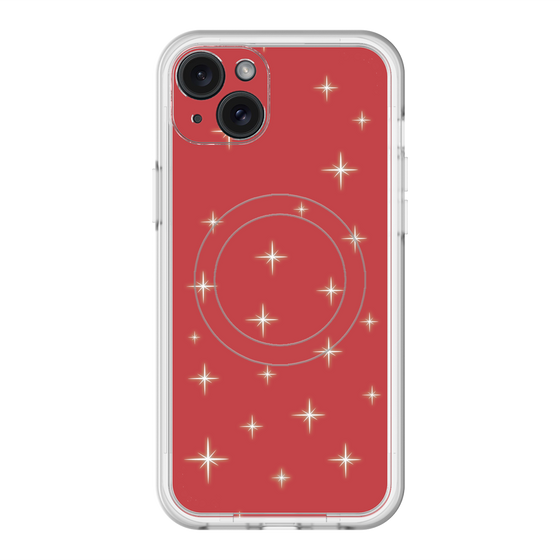 スリムプロテクションプレミアムケース with MagSafe［ Glitter - Red ］