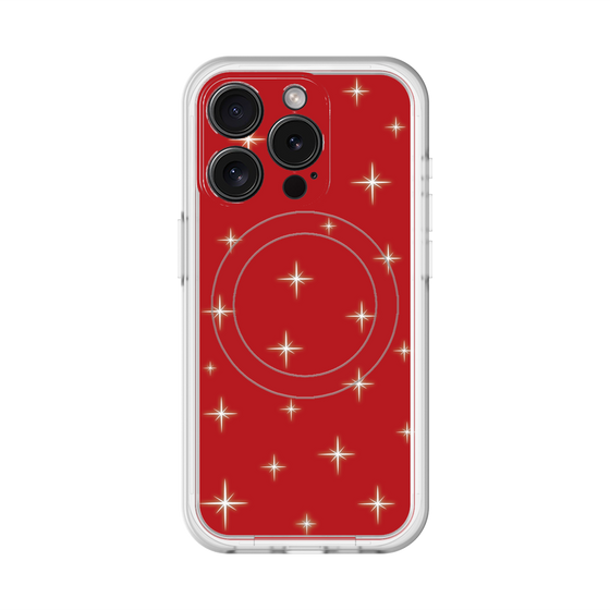スリムプロテクションプレミアムケース with MagSafe［ Glitter - Red ］