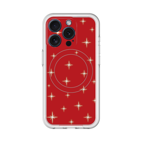 スリムプロテクションプレミアムケース with MagSafe［ Glitter - Red ］