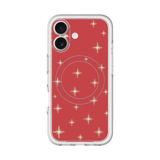 スリムプロテクションプレミアムケース with MagSafe［ Glitter - Red ］