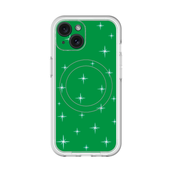 スリムプロテクションプレミアムケース with MagSafe［ Glitter - Green ］