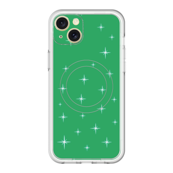 スリムプロテクションプレミアムケース with MagSafe［ Glitter - Green ］