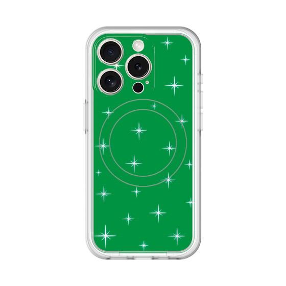 スリムプロテクションプレミアムケース with MagSafe［ Glitter - Green ］
