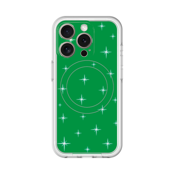 スリムプロテクションプレミアムケース with MagSafe［ Glitter - Green ］