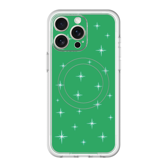 スリムプロテクションプレミアムケース with MagSafe［ Glitter - Green ］