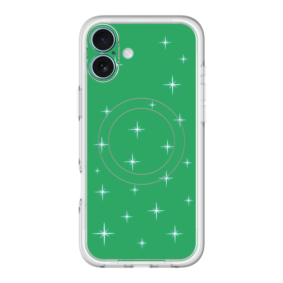 スリムプロテクションプレミアムケース with MagSafe［ Glitter - Green ］