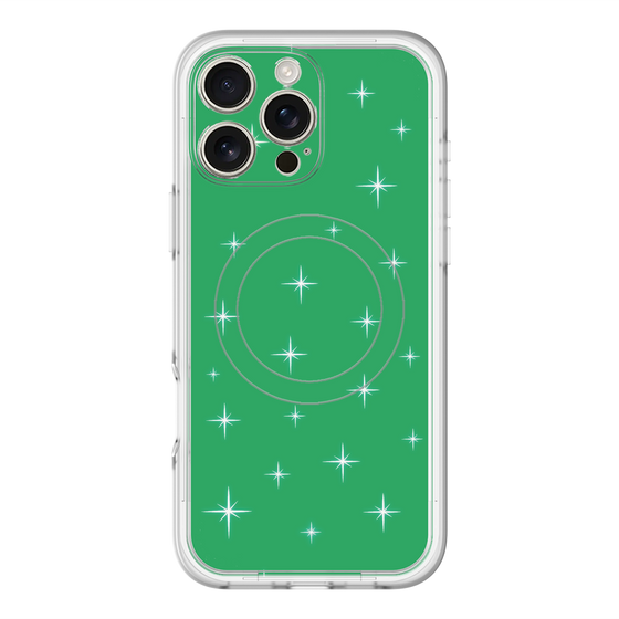 スリムプロテクションプレミアムケース with MagSafe［ Glitter - Green ］