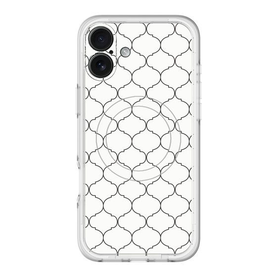 スリムプロテクションプレミアムケース with MagSafe［ Moroccan1 -Black ］