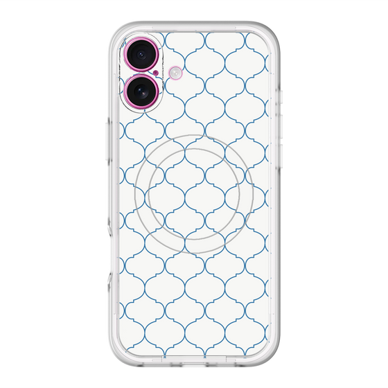 スリムプロテクションプレミアムケース with MagSafe［ Moroccan1 -Blue ］