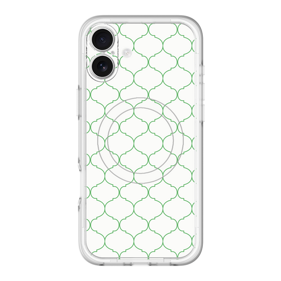 スリムプロテクションプレミアムケース with MagSafe［ Moroccan1 -Green ］