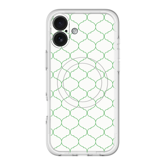 スリムプロテクションプレミアムケース with MagSafe［ Moroccan1 -Green ］