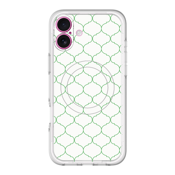 スリムプロテクションプレミアムケース with MagSafe［ Moroccan1 -Green ］