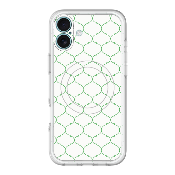 スリムプロテクションプレミアムケース with MagSafe［ Moroccan1 -Green ］