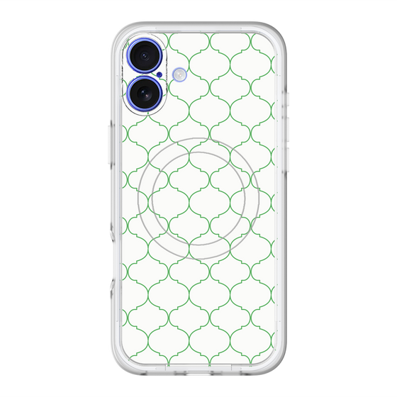 スリムプロテクションプレミアムケース with MagSafe［ Moroccan1 -Green ］