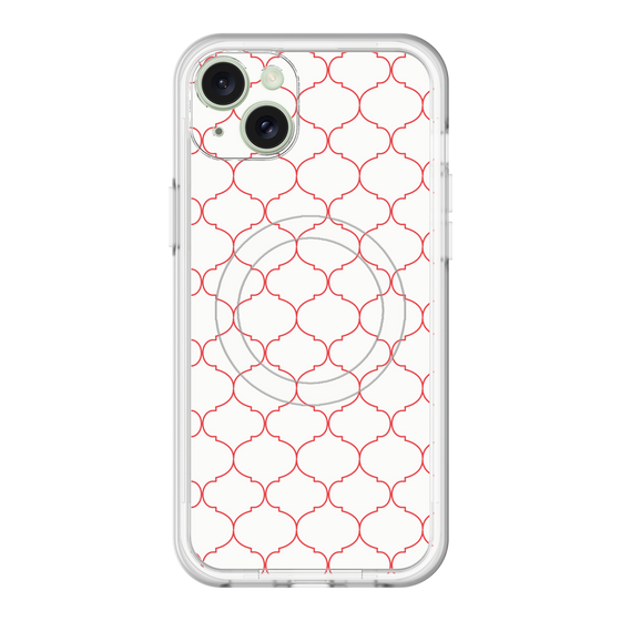 スリムプロテクションプレミアムケース with MagSafe［ Moroccan1 -Red ］