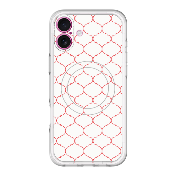 スリムプロテクションプレミアムケース with MagSafe［ Moroccan1 -Red ］
