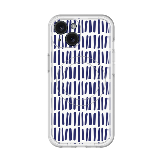 スリムプロテクションプレミアムケース with MagSafe［ Nordic - Blue ］