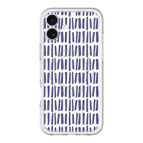 スリムプロテクションプレミアムケース with MagSafe［ Nordic - Blue ］