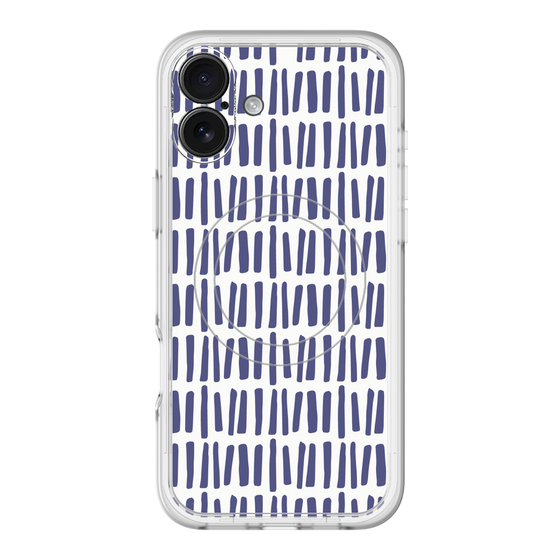 スリムプロテクションプレミアムケース with MagSafe［ Nordic - Blue ］