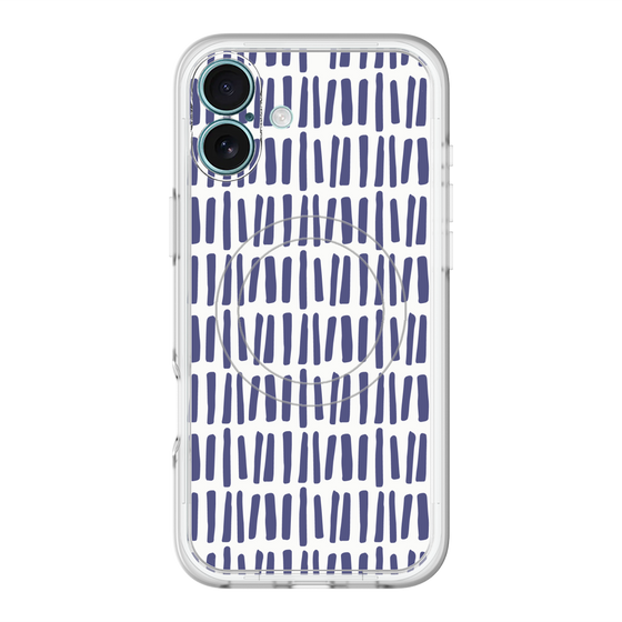 スリムプロテクションプレミアムケース with MagSafe［ Nordic - Blue ］